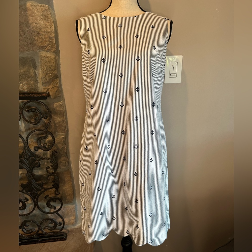 Cynthia Rowley Striped Anchor Dress